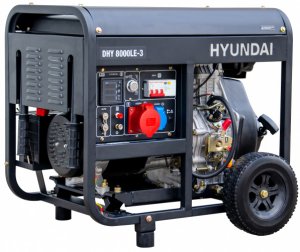 Дизельный генератор HYUNDAI DHY 8000LE-3 - фото №1