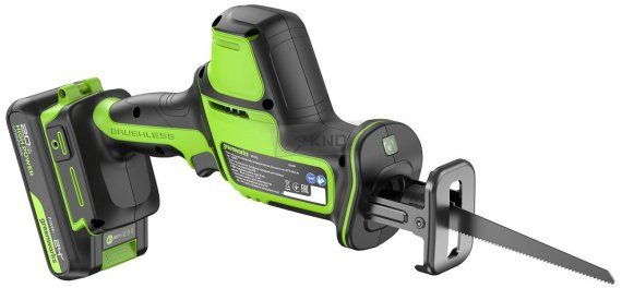 Сабельная пила аккумуляторная GreenWorks GreenWorks GPT-CRS-25 24В, с АКБ 2 Ач и ЗУ - фото №1