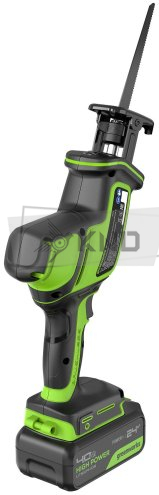 Сабельная пила аккумуляторная GreenWorks GreenWorks GPT-CRS-25 24В, с АКБ 4 Ач и ЗУ - фото №4