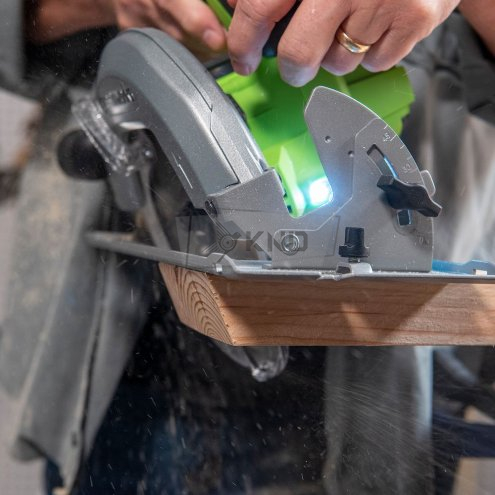 Аккумуляторная циркулярная пила Greenworks GD24CS с АКБ 4 Ач и ЗУ - фото №17