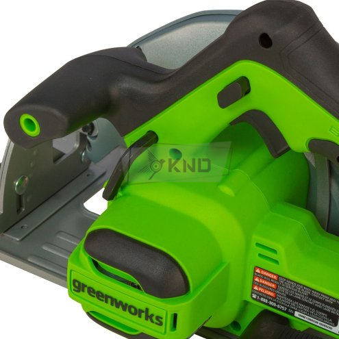 Аккумуляторная циркулярная пила Greenworks GD24CS с АКБ 5 Ач и ЗУ - фото №7