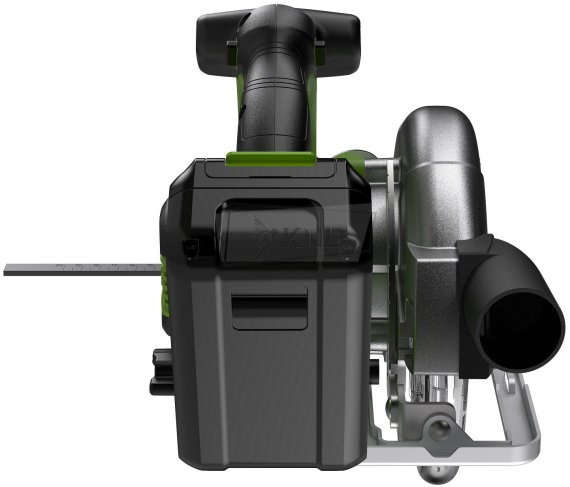 Циркулярная пила аккумуляторная Greenworks GD24CS165, 24В, с АКБ 5 Ач и ЗУ - фото №6