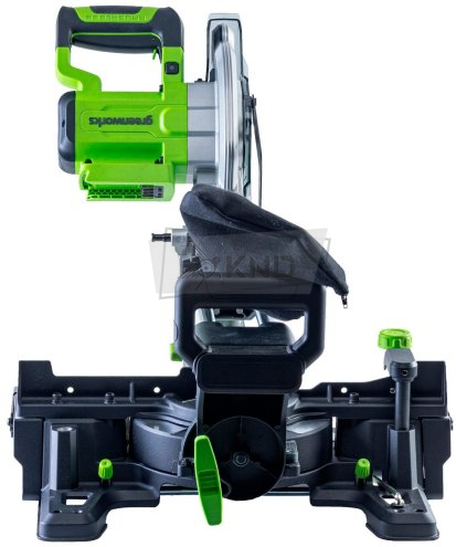 Торцовочная пила аккумуляторная Greenworks GD24MS216 24В, c АКБ 2 Ач и ЗУ - фото №4