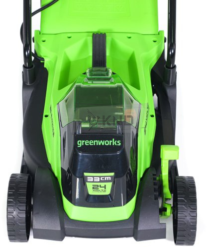 Аккумуляторная газонокосилка Greenworks GD24LM33K4 с АКБ 4Ач и ЗУ - фото №9