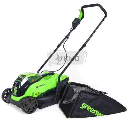 Аккумуляторная газонокосилка Greenworks GD24LM33K4 с АКБ 4Ач и ЗУ - фото №3