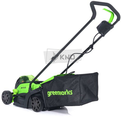 Аккумуляторная газонокосилка Greenworks GD24LM33K4 с АКБ 4Ач и ЗУ - фото №6