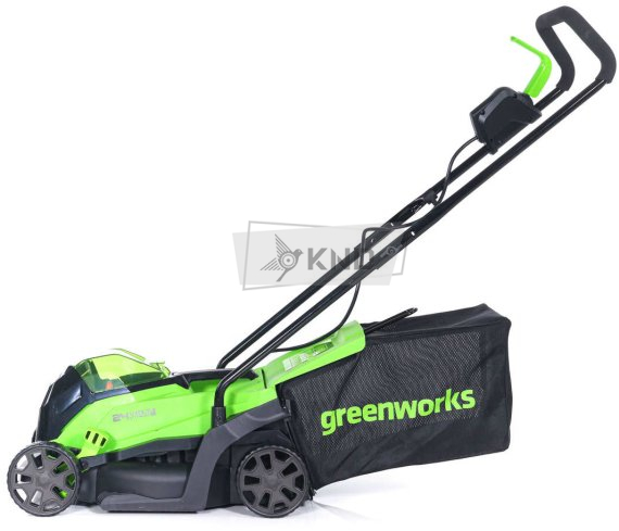 Аккумуляторная газонокосилка Greenworks GD24LM33K4 с АКБ 4Ач и ЗУ - фото №5