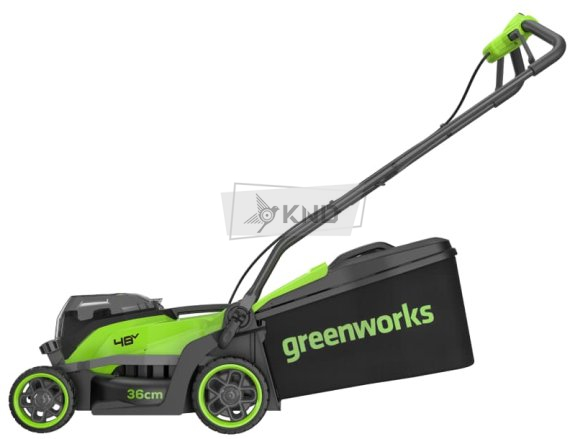 Аккумуляторная газонокосилка Greenworks GD24X2LM361 без АКБ и ЗУ - фото №1