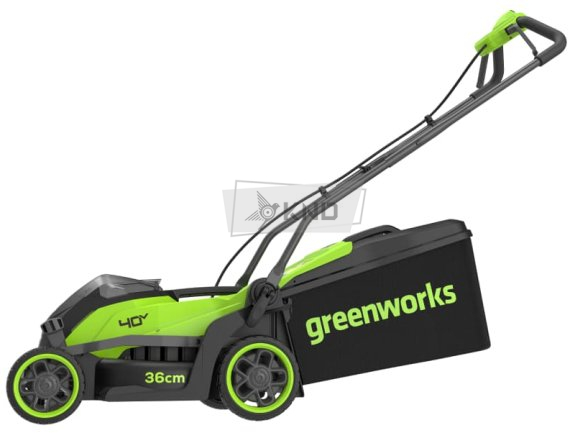 Аккумуляторная газонокосилка Greenworks GD40LM361 без АКБ и ЗУ - фото №1