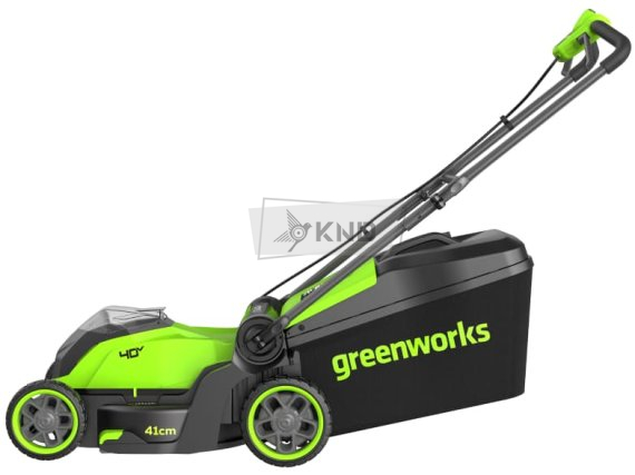 Аккумуляторная газонокосилка Greenworks GD40LM411 без АКБ и ЗУ - фото №1