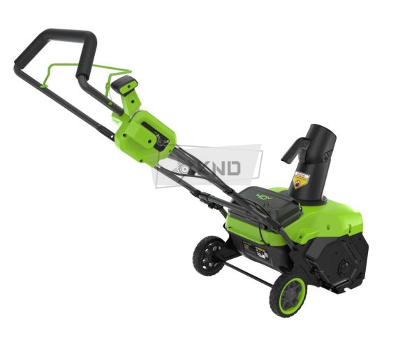 Снегоуборщик аккумуляторный Greenworks GD40STX2 с АКБ 4 Ач и ЗУ - фото №5
