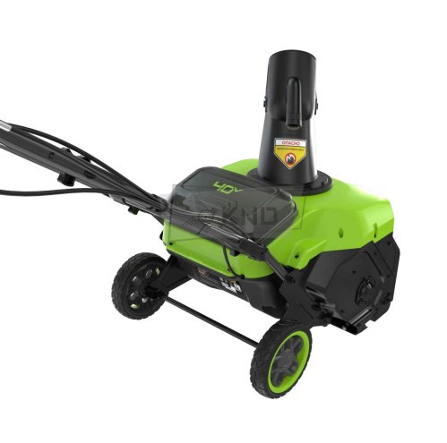 Снегоуборщик аккумуляторный Greenworks GD40STX2 с АКБ 4 Ач и ЗУ - фото №7