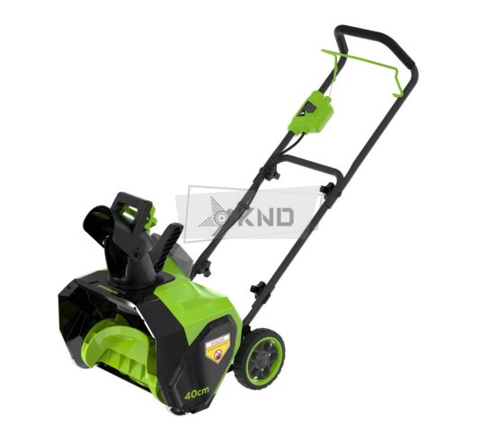 Снегоуборщик аккумуляторный Greenworks G40ST40 с АКБ 5 Ач и ЗУ - фото №1