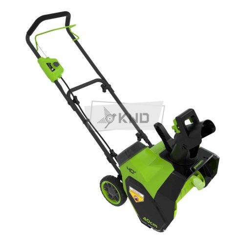 Снегоуборщик аккумуляторный Greenworks G40ST40 с АКБ 5 Ач и ЗУ - фото №3