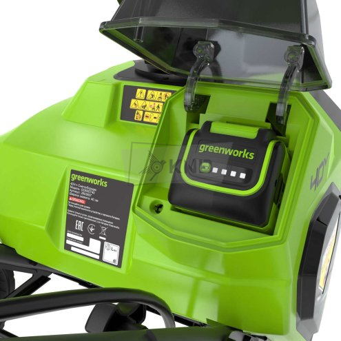 Снегоуборщик аккумуляторный Greenworks G40ST40 с АКБ 5 Ач и ЗУ - фото №6