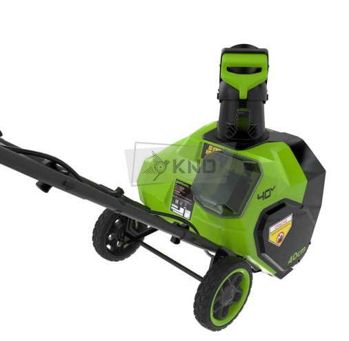 Снегоуборщик аккумуляторный Greenworks G40ST40 с АКБ 5 Ач и ЗУ - фото №7