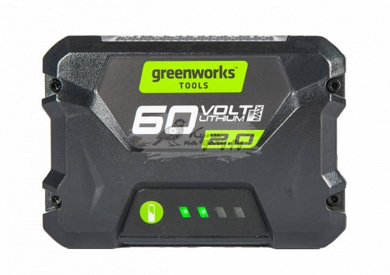 Аккумулятор Greenworks G60B2 60В, 2Ач (2918307) - фото №1