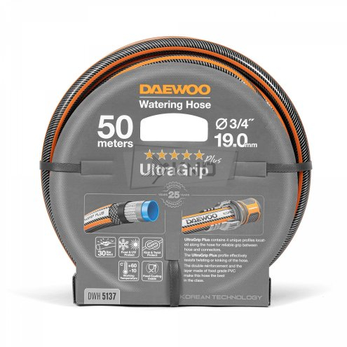 Шланг для полива DAEWOO UltraGrip DWH 5137 50м 19мм 3/4" - фото №1