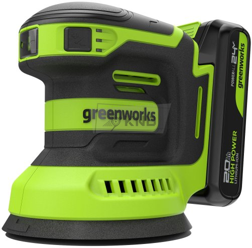 Эксцентриковая аккумуляторная шлифмашина Greenworks OS325 с АКБ 2 Ач и ЗУ - фото №10