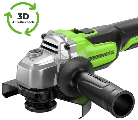 Аккумуляторная угловая шлифмашина Greenworks AG590 с АКБ 4 Ач и ЗУ - фото №11