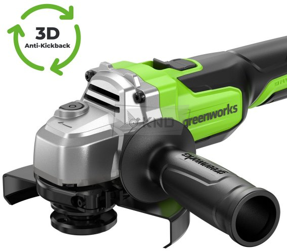 Аккумуляторная угловая шлифмашина Greenworks AG590 с АКБ 5 Ач и ЗУ - фото №11