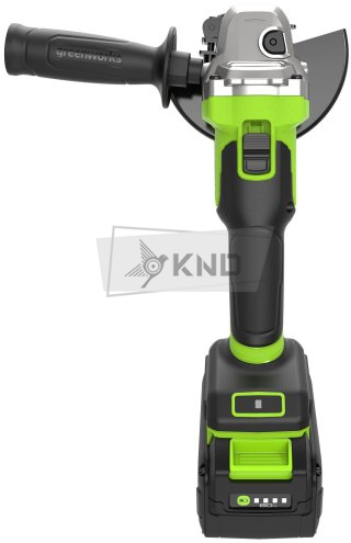 Аккумуляторная угловая шлифмашина Greenworks AG590 с АКБ 8 Ач и ЗУ - фото №6