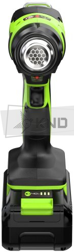 Фен строительный аккумуляторный Greenworks G24HG с АКБ 4 Ач и ЗУ - фото №9