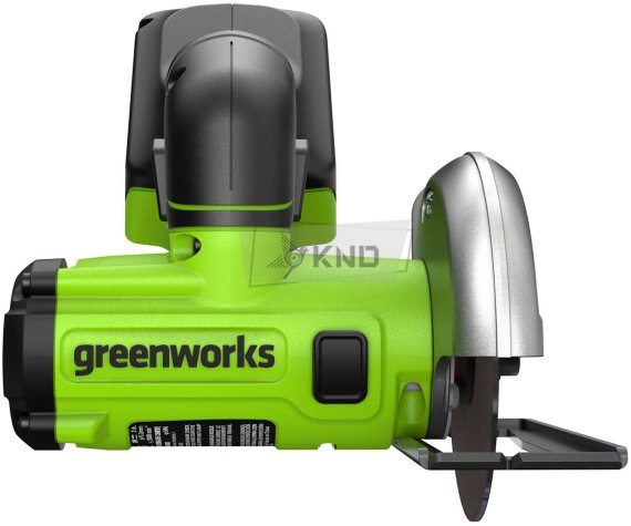 Угловая шлифовальная машина, аккумуляторная Greenworks GD24UCS, 24V, бесщеточная, 76 мм, без АКБ и ЗУ - фото №3