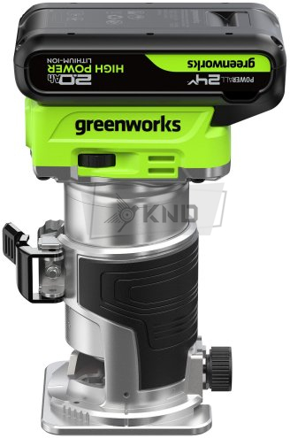 Аккумуляторный фрезер Greenworks G24RO с АКБ 2 Ач и ЗУ - фото №1