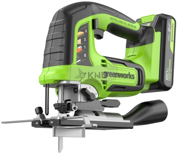 Лобзик аккумуляторный Greenworks GD24JS с АКБ 2 Ач и ЗУ - фото №4