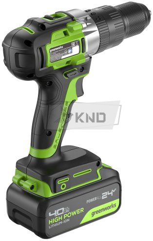 Дрель-шуруповерт аккумуляторная Greenworks GD24DD60 с АКБ 4 Ач и ЗУ - фото №4