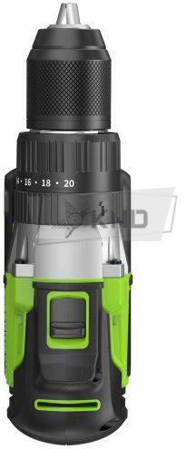 Дрель-шуруповерт аккумуляторная Greenworks GD24DD60 с АКБ 4 Ач и ЗУ - фото №9