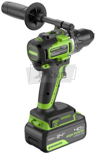 Дрель-шуруповерт аккумуляторная Greenworks GD24DD60 с 2 АКБ 4 Ач и ЗУ - фото №6