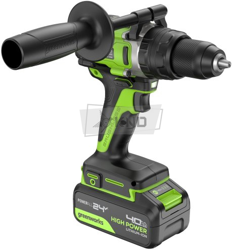 Дрель-шуруповерт аккумуляторная Greenworks GD24DD140 с АКБ 4 Ач и ЗУ - фото №6