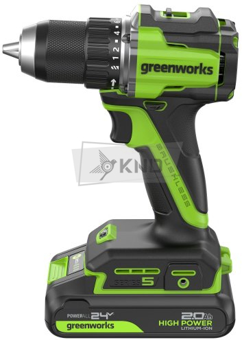 Дрель-шуруповерт аккумуляторная Greenworks DD560 с АКБ 2 Ач и ЗУ - фото №3