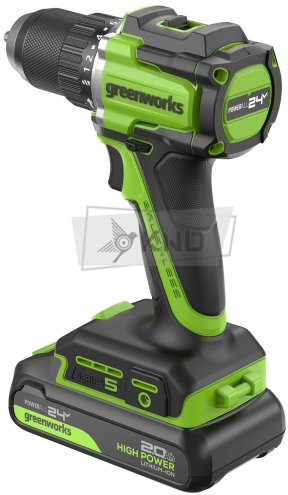 Дрель-шуруповерт аккумуляторная Greenworks DD560 с АКБ 2 Ач и ЗУ - фото №4