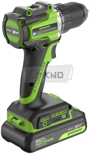 Дрель-шуруповерт аккумуляторная Greenworks DD560 с АКБ 2 Ач и ЗУ - фото №6