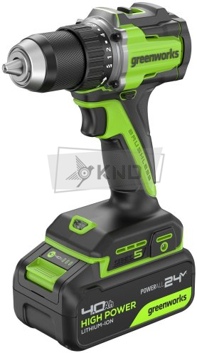 Дрель-шуруповерт аккумуляторная Greenworks DD560 с АКБ 4 Ач и ЗУ - фото №3