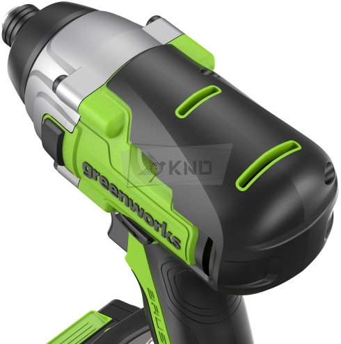 Винтоверт ударный аккумуляторный Greenworks GD24ID3, 24В с АКБ 4 Ач и ЗУ - фото №12