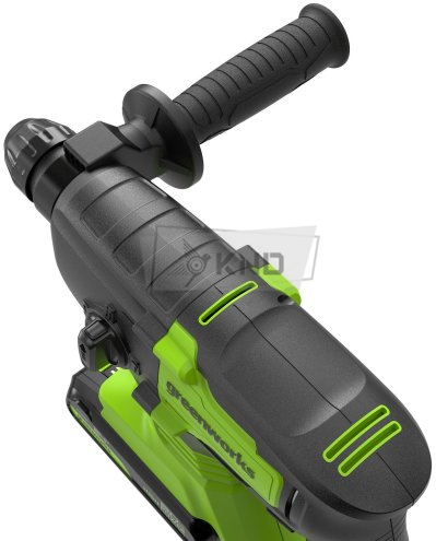 Перфоратор аккумуляторный Greenworks GD24SDS2 с АКБ 2 Ач и ЗУ - фото №13