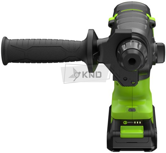 Перфоратор аккумуляторный Greenworks GD24SDS2 с АКБ 2 Ач и ЗУ - фото №11