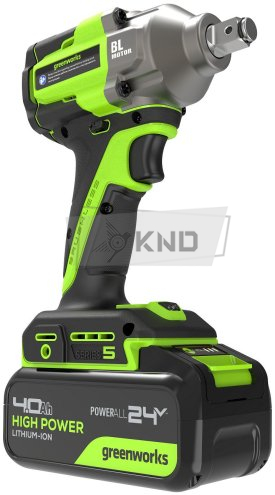 Гайковерт ударный аккумуляторный Greenworks IW5500 с АКБ 4 Ач и ЗУ - фото №8