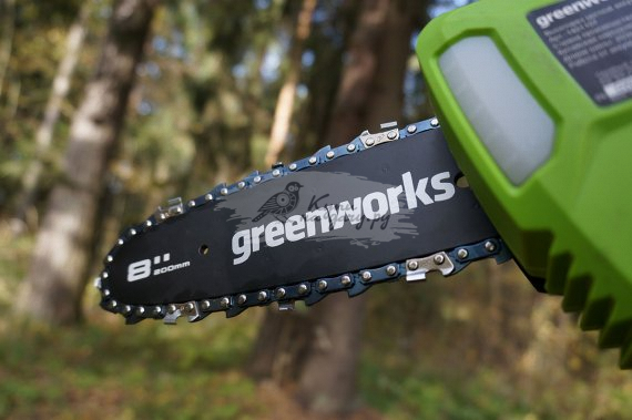 Высоторез аккумуляторный Greenworks G40PSF 40V без АКБ и ЗУ - фото №3