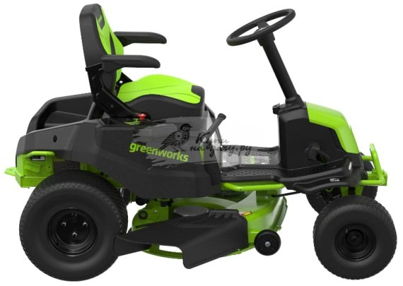 Трактор садовый аккумуляторный Greenworks GC82LT107, 82V, без АКБ и ЗУ - фото №5