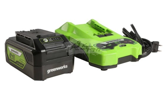 Аккумулятор Greenworks G24USB4 24В, 4Ач, с USB-разъемом (2939307) - фото №3