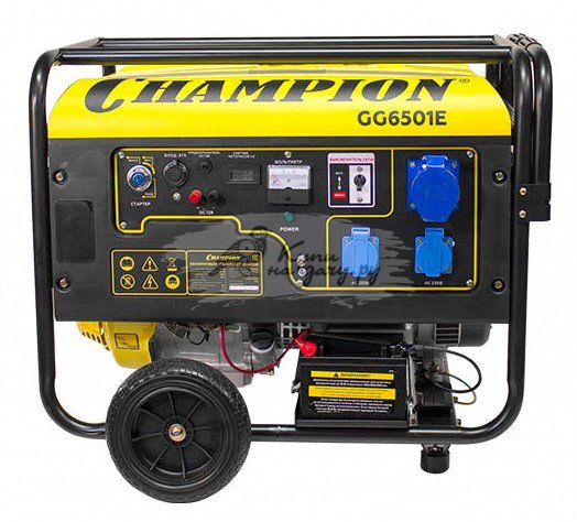 Бензиновый генератор CHAMPION GG6501E ATS - фото №1