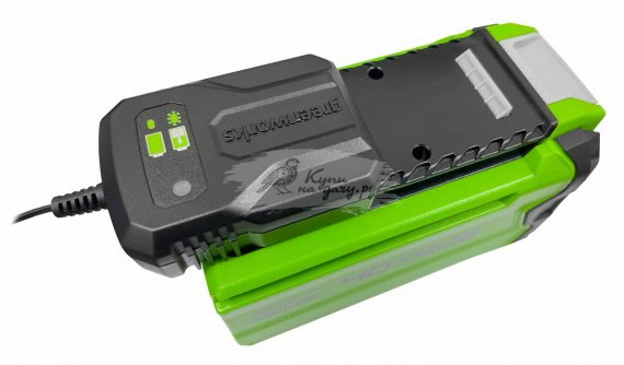 Зарядное устройство слайдер Greenworks 40В, 0.5А (2904107) - фото №7