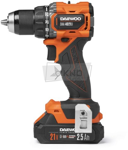 Дрель-шуруповерт ударная аккумуляторная DAEWOO DAA 4021Li SET BOX с 2 АКБ 2,5 Ач и ЗУ - фото №4