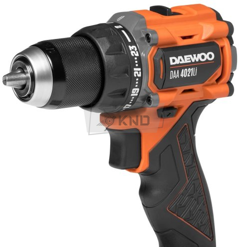 Дрель-шуруповерт ударная аккумуляторная DAEWOO DAA 4021Li SET BOX с 2 АКБ 2,5 Ач и ЗУ - фото №7