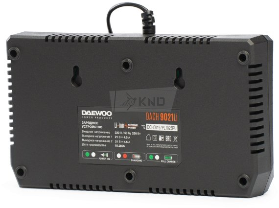 Универсальное зарядное устройство DAEWOO DACH 9021Li, 21В, (4.5А+4.5А) 9А - фото №2